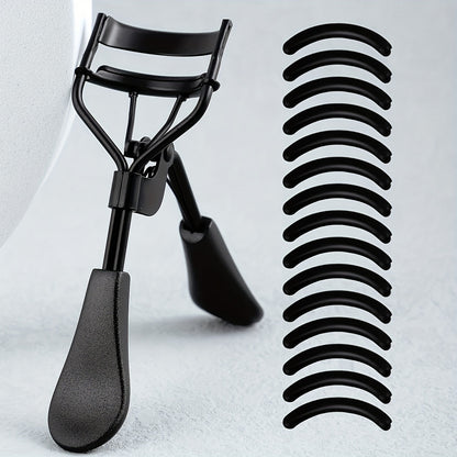 Portable Eyelash Curler with 15 Silicone Pads
