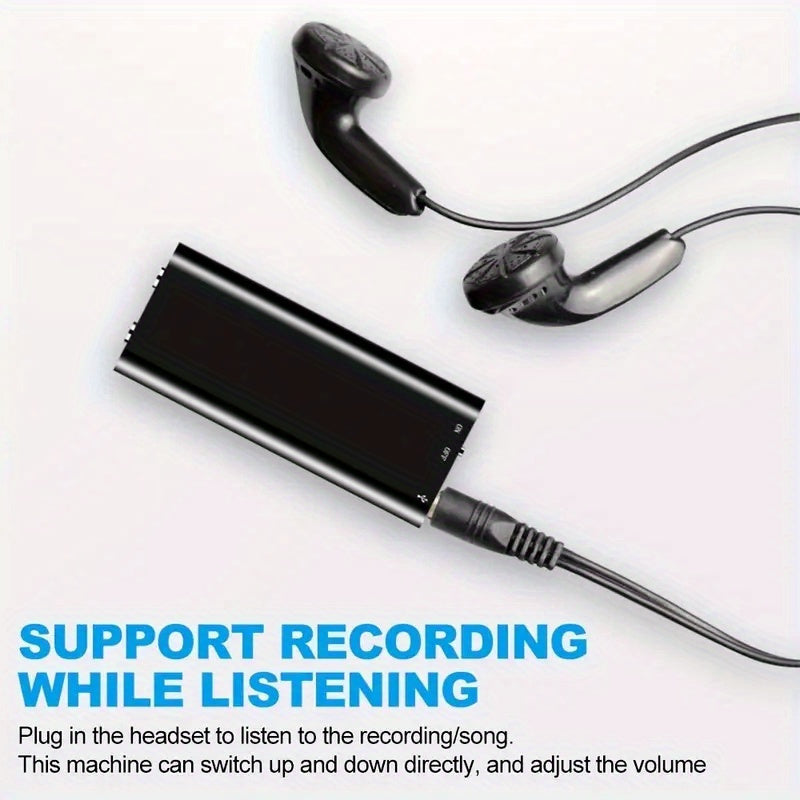 1pc Professional Voice-Activated Digital Recorder, 32GB High-Definition Noise-Canceling MP3 Player, Ultra-Thin Portable Recording Pen for Business Meetings