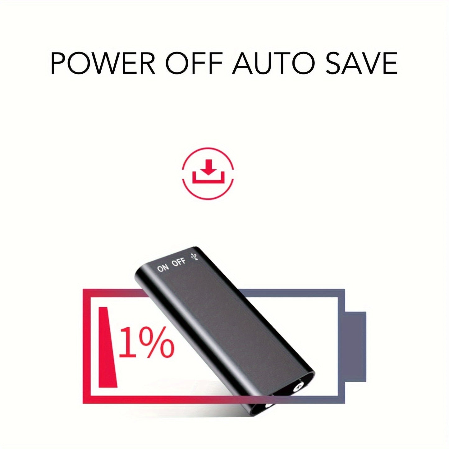 1pc Professional Voice-Activated Digital Recorder, 32GB High-Definition Noise-Canceling MP3 Player, Ultra-Thin Portable Recording Pen for Business Meetings