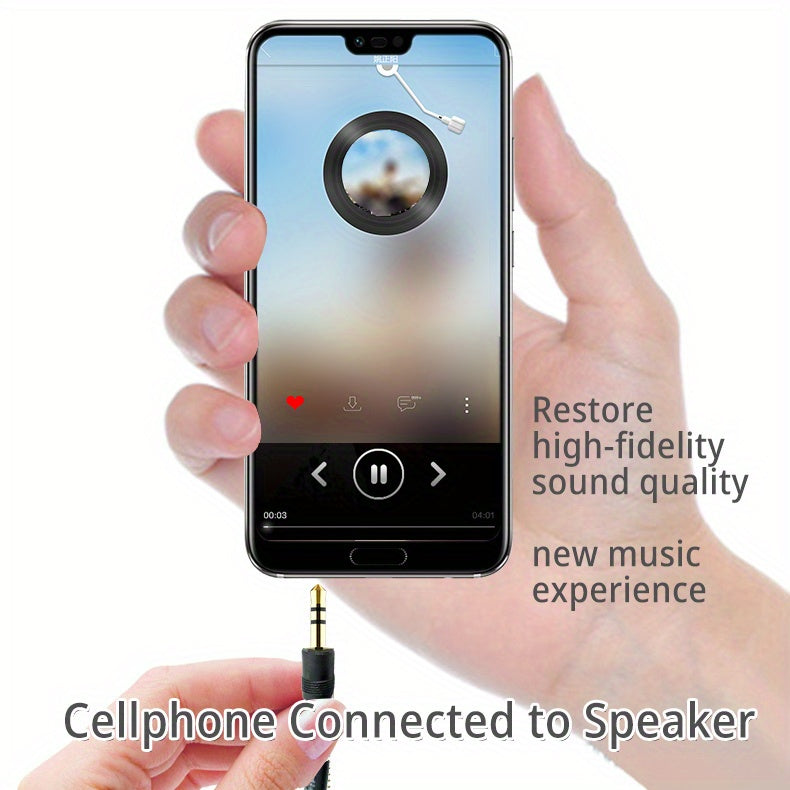 3.5mm Male to Male Stereo Audio Cable, AUX Tangle-Resistant for Headphones, PC, Home/Car to Other Stereo System, 3.5 mm (4.9ft/1.5m) Black AUX