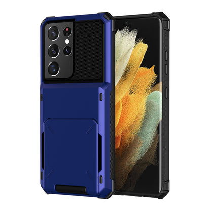 Wallet Case Flip Cover Credit Card Holder Pocket, Dual Layer Protection For Samsung S23 S22 S21 S20 Ultra S10 Plus S20 FE S21 FE