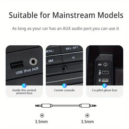 3.5mm Male to Male Stereo Audio Cable, AUX Tangle-Resistant for Headphones, PC, Home/Car to Other Stereo System, 3.5 mm (4.9ft/1.5m) Black AUX