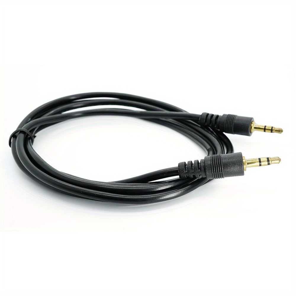 3.5mm Male to Male Stereo Audio Cable, AUX Tangle-Resistant for Headphones, PC, Home/Car to Other Stereo System, 3.5 mm (4.9ft/1.5m) Black AUX