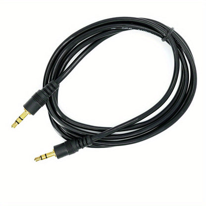 3.5mm Male to Male Stereo Audio Cable, AUX Tangle-Resistant for Headphones, PC, Home/Car to Other Stereo System, 3.5 mm (4.9ft/1.5m) Black AUX
