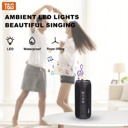 TG227 LED Portable Wireless Speaker - Wireless Connectivity for Phones, Tablets, Computers