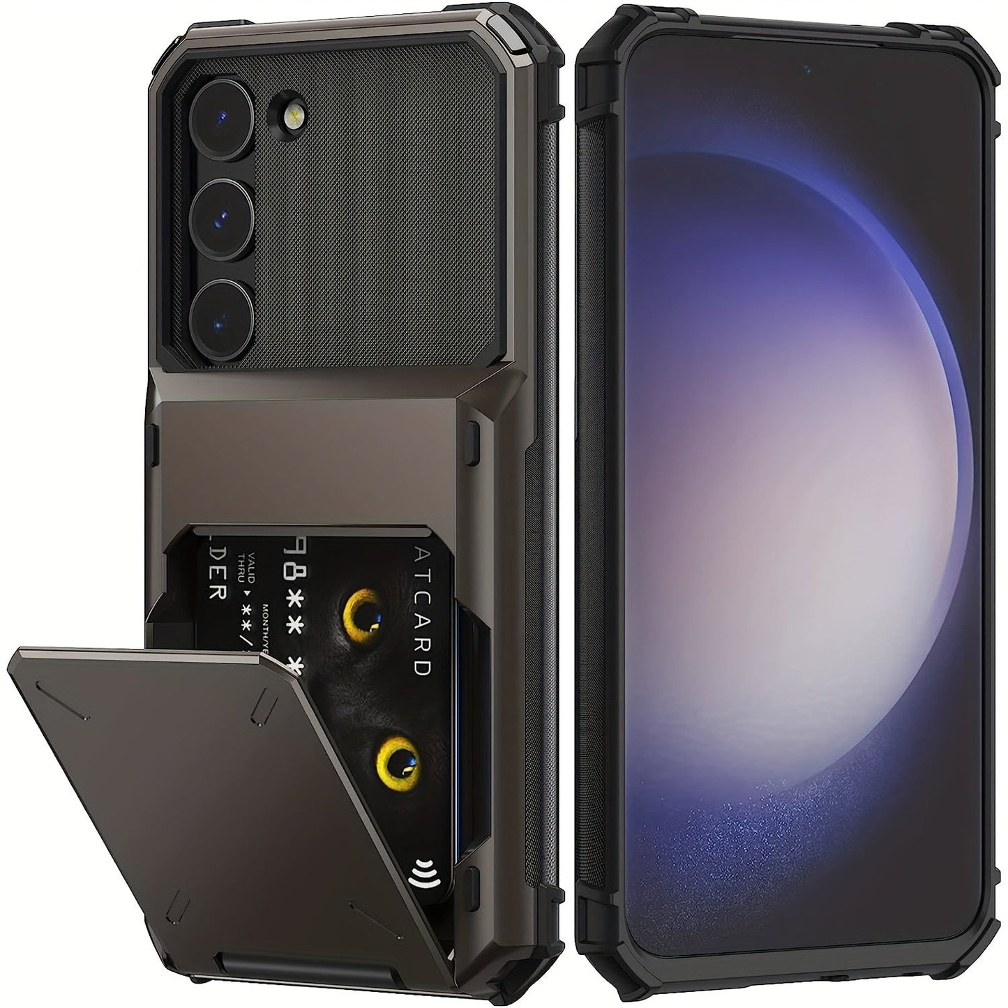 Wallet Case Flip Cover Credit Card Holder Pocket, Dual Layer Protection For Samsung S23 S22 S21 S20 Ultra S10 Plus S20 FE S21 FE