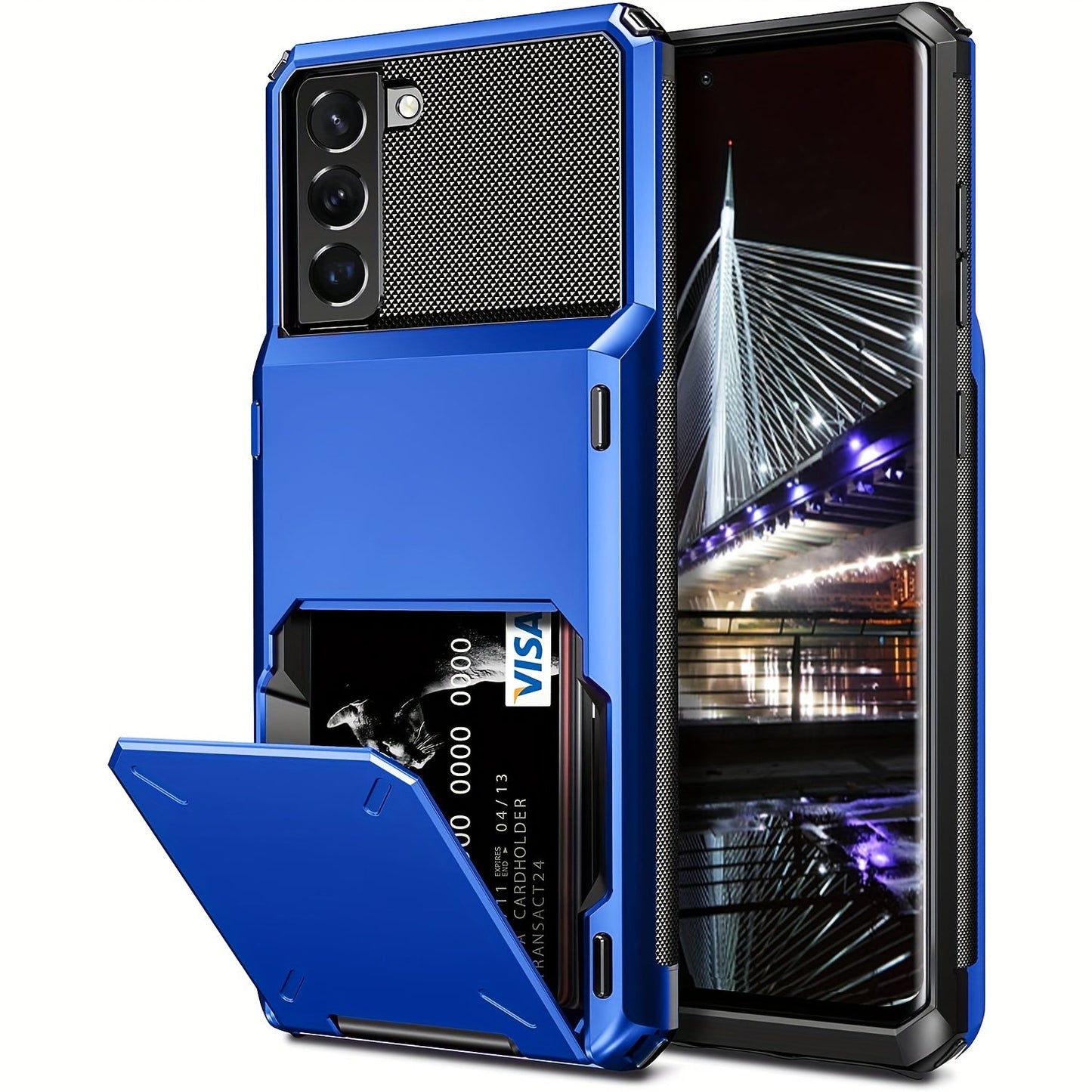 Wallet Case Flip Cover Credit Card Holder Pocket, Dual Layer Protection For Samsung S23 S22 S21 S20 Ultra S10 Plus S20 FE S21 FE